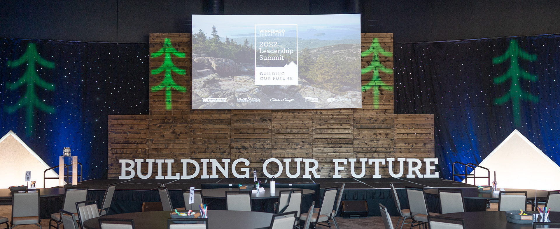 building our future sign in meeting room