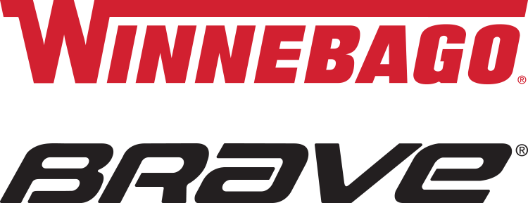 Winnebago and Brave logos