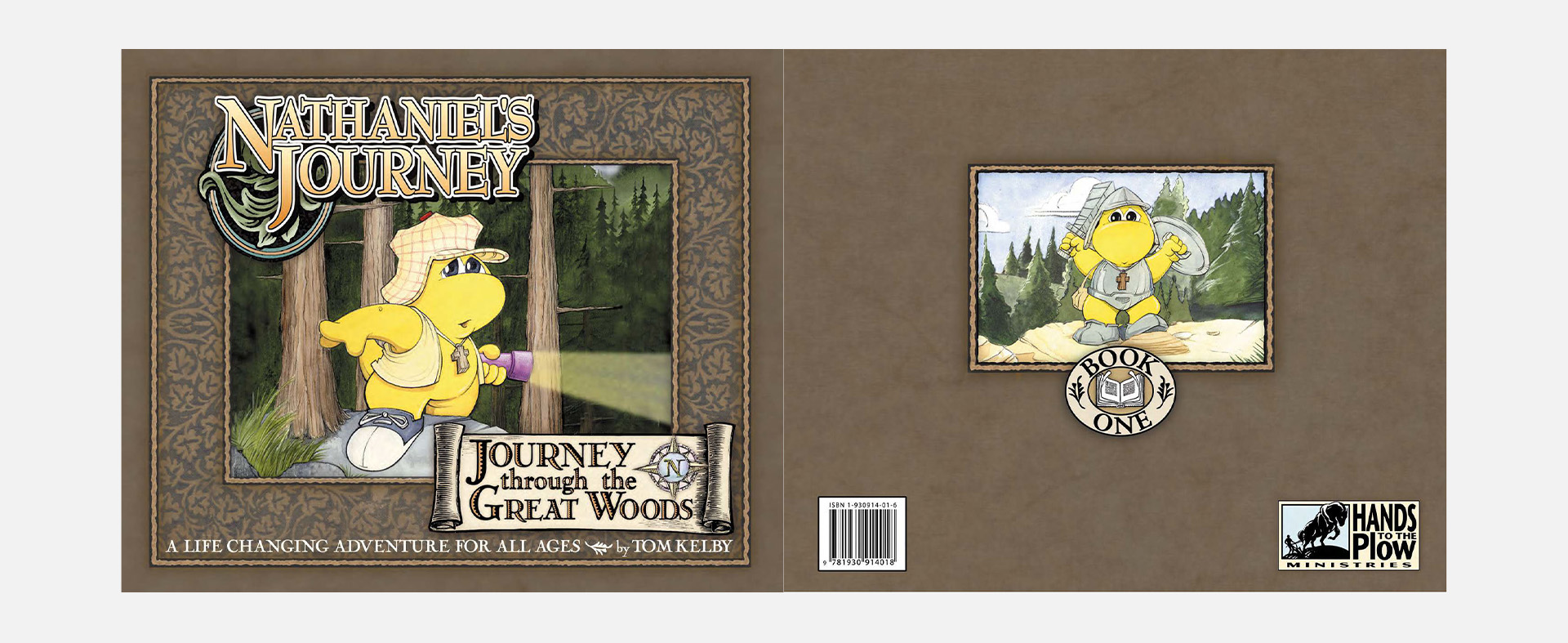 cover and back of the book "Nathaniel's Journey"